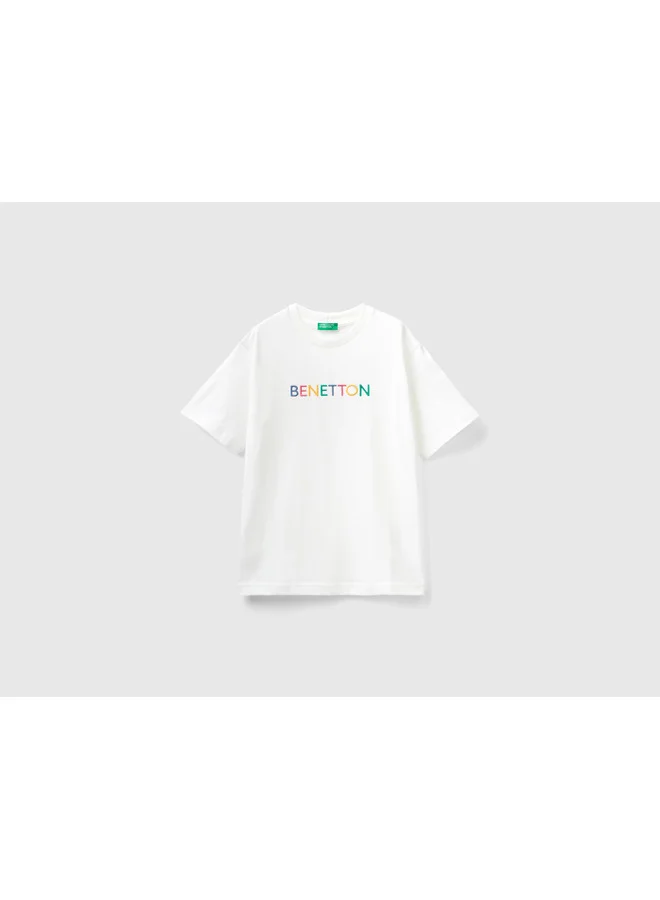 UNITED COLORS OF BENETTON T-Shirt With Embroidered Logo