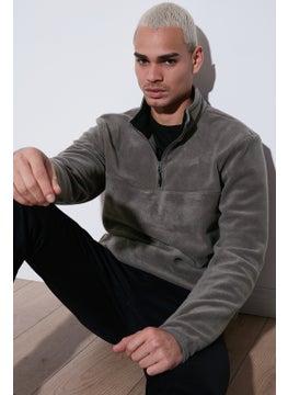 Buratti Regular Fit Anti-Pilling Non-Pilling Standing Collar Thick Winter Raised Polar Fleece Men's Polar 5896700  - Image 2
