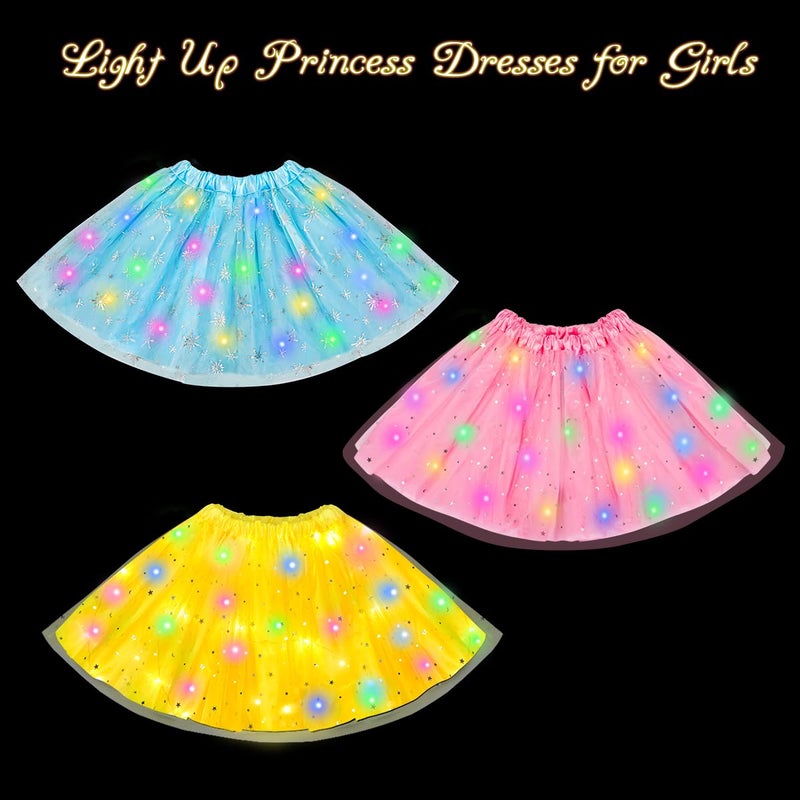Meland Princess Toys for Girls, Light Up Princess Dress Up Clothes for Toddler Girl 3,4,5,6 Year Old, Little Girls Gift Idea for Birthday Christmas Halloween - Image 3