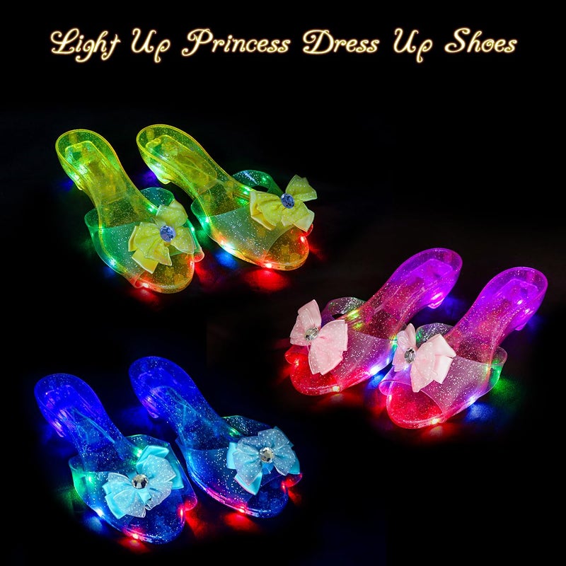 Meland Princess Toys for Girls, Light Up Princess Dress Up Clothes for Toddler Girl 3,4,5,6 Year Old, Little Girls Gift Idea for Birthday Christmas Halloween - Image 2