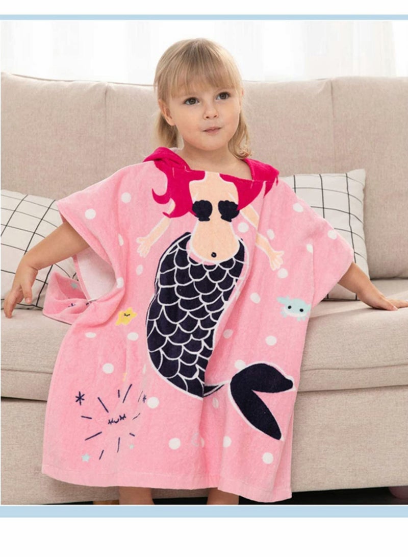 Kids Bath Towel, 🍄【Size Of Hooded Towel】Small:23.6x23.6 inch. This Towel Suitable for baby and kids, Allowing Plenty Room For Growth, this soft comfortable kids poncho towel is ideal 1-4 - Image 4