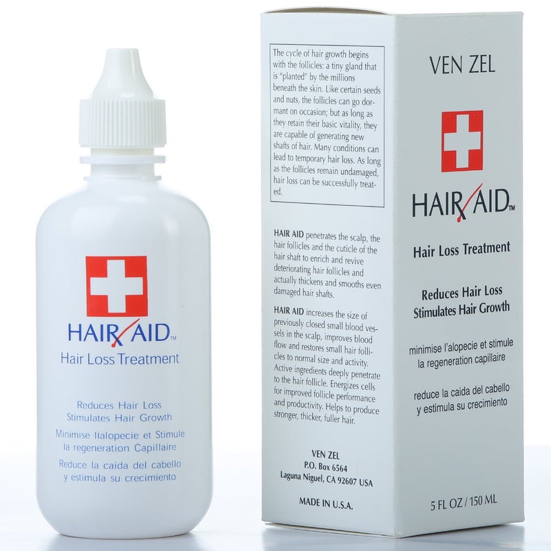 REXSOL Hair Aid Hair Loss Treatment  Stimulates Hair Growth  With pure Vitamin C  E  Yeast Cell Derivatives  Ginseng Rosemary Burdock  Ginkgo Biloba Extract 150 ml  5 fl oz