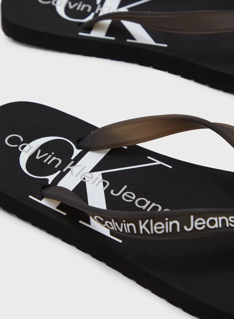 CALVIN KLEIN Monogram Flip Flop