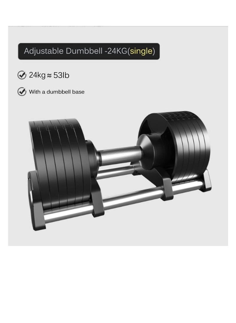 Adjustable Double Dumbbell Professional Comprehensive Training Equipment for Home Gym Non-Slip Handle Rust-Resistant 2 pieces 48KG(one piece 24kg)