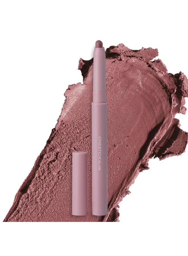 Ruby's Organics OneStick Lipstick for Women - Blurr, Lip and Cheek Contour Crayon, Matte Finish, Lip Makeup - Enriched with Antioxidants and Vitamins, Chemical Free - Fig - Image 1