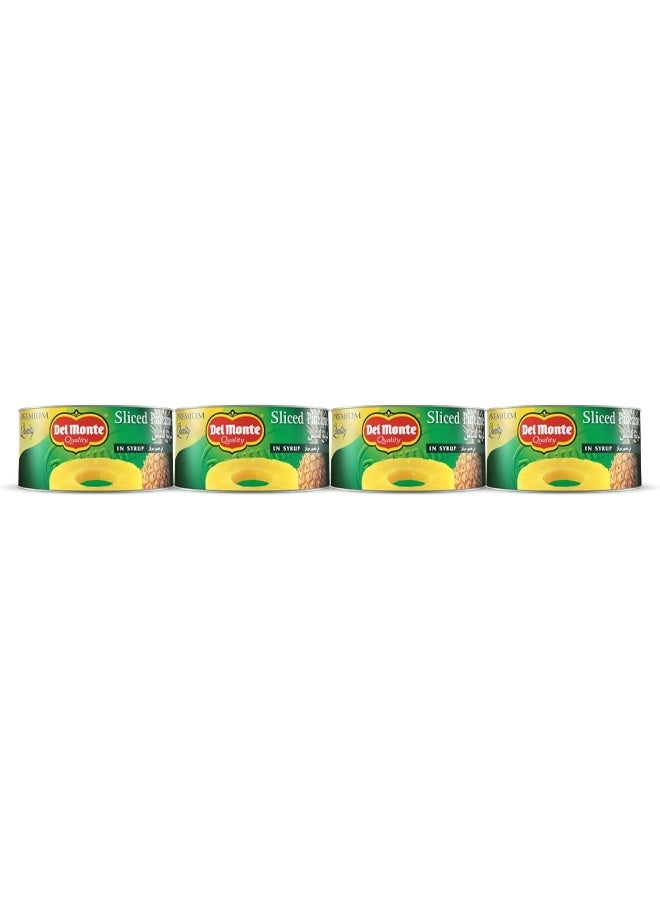 Del Monte Pine Canned Fruits In Syrup 235GM Pack Of 4