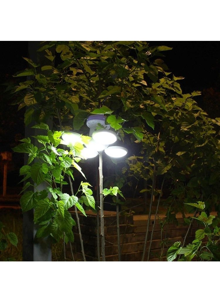 Technosmart Solar Energy and USB Rechargeable 5 Blade Garden Lighting LED Hanging Practical Camping Lamp  - Image 4