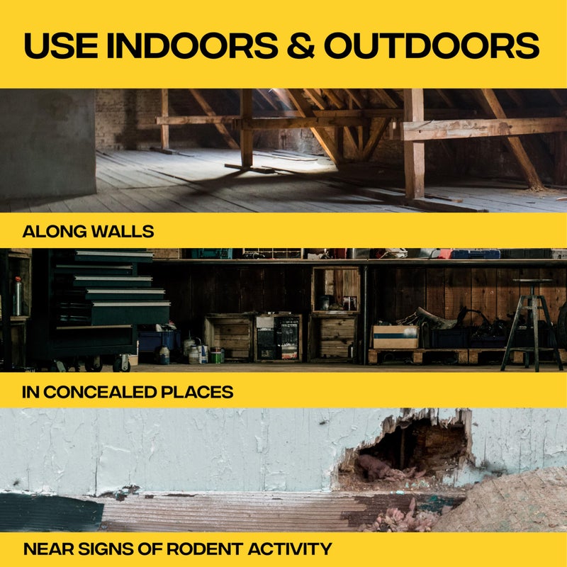 Victor Rat Poisoning for Inside & Outside Use - Kills Rats, Mice, Meadow Voles | Mouse Poisoning for Indoor & Outdoor Areas, Ready-to-Use, 4 lb Bag - M925 - Image 5