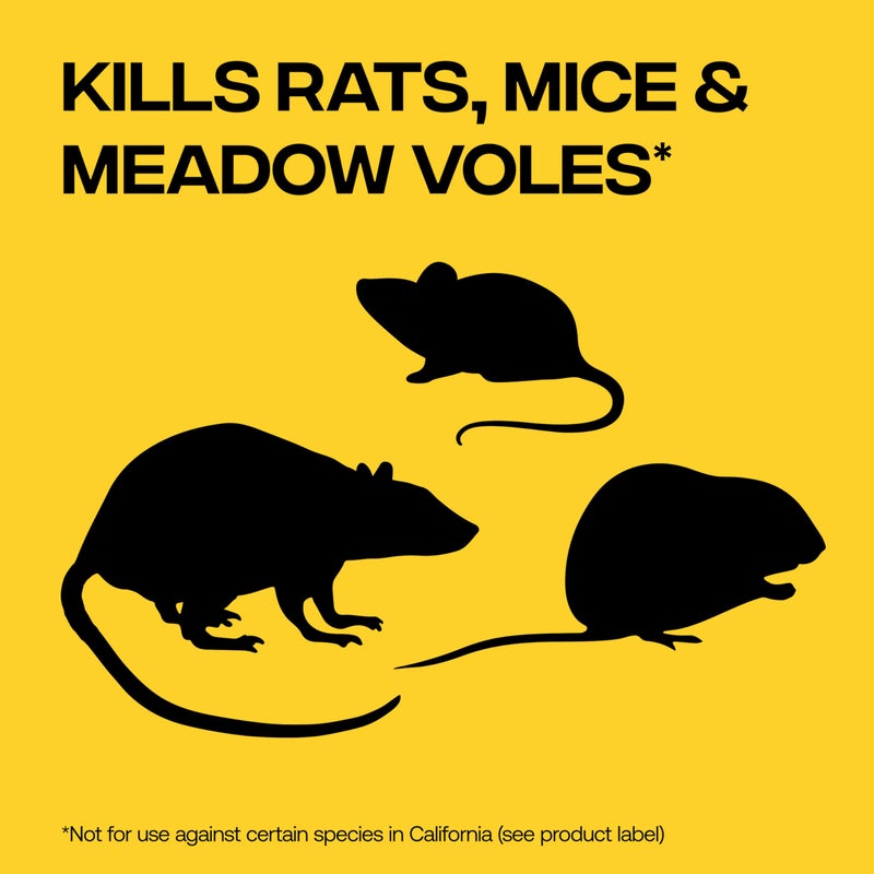 Victor Rat Poisoning for Inside & Outside Use - Kills Rats, Mice, Meadow Voles | Mouse Poisoning for Indoor & Outdoor Areas, Ready-to-Use, 4 lb Bag - M925 - Image 2