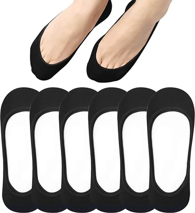 Hepsine Rakip 6 Pack Women's Cotton Thin Mini Invisible Suba Socks