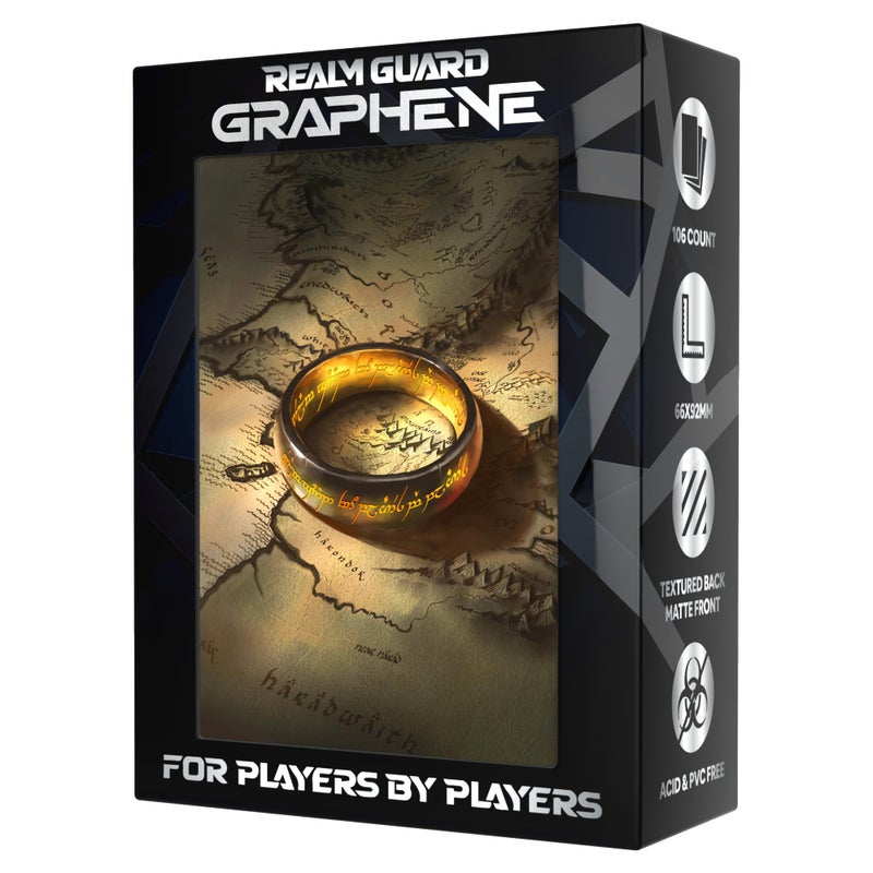 Realm Guard Graphene -100ct Textured Matte TCG/MTG Card Art Sleeves (The Ring) - Image 1