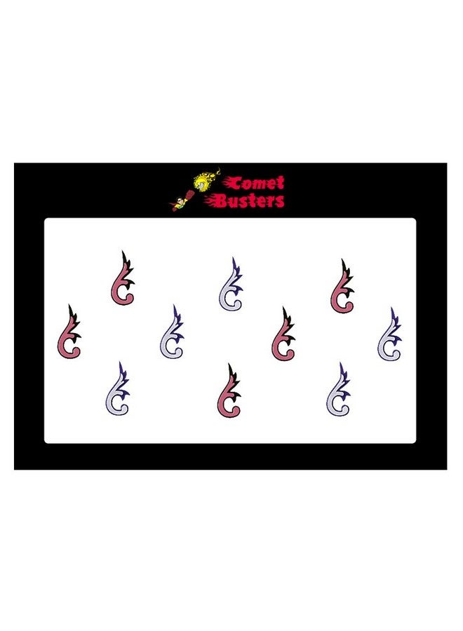 Comet Busters Fancy Purple and Pink Design Bindi (BIN664) - Image 3