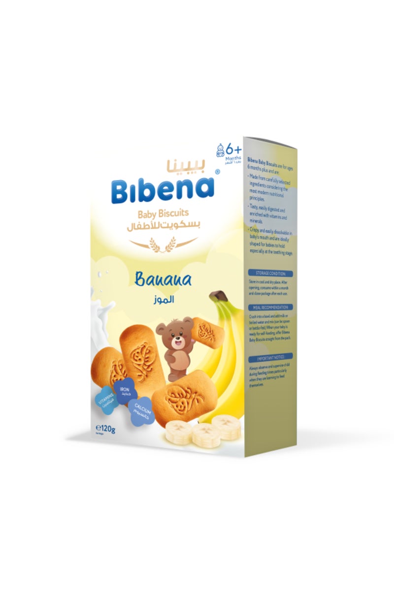 Bibena Baby Biscuits Banana120GM