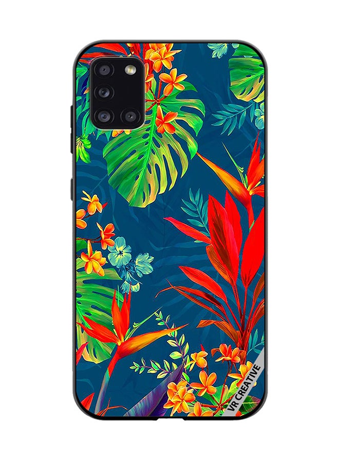 VR CREATIVE Protective Case Cover For Samsung Galaxy A31 Flower Design Multicolour - Image 1