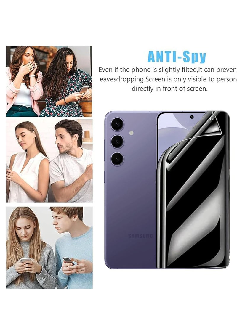 دوسالا حماية شاشة خاصة غير لامعة لجهاز سامسونج جالكسي S25 5G 2024، ضد التجسس، مقاومة للخدوش، تغطية كاملة، فيلم TPU ناعم، تشطيب غير لامع مرن. - Image 2