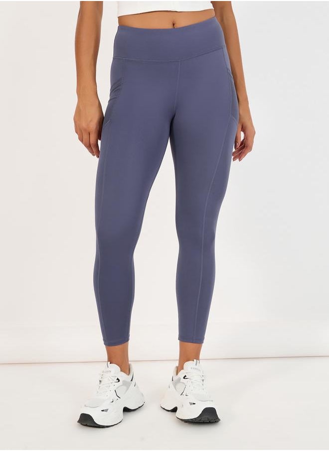 Styli Mesh Pocket Stitch Detail Leggings  - Image 2