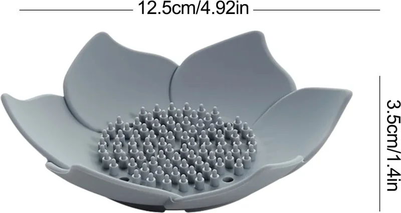 Tineke Soap Dish Lotus Design Stylish Soap Dish Solid Soap Dish Soap Dish with Water Drain