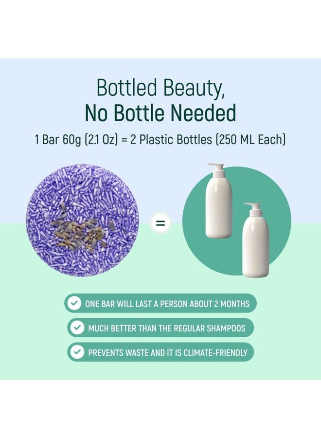 BAMBOEARTH Solid Shampoo Bar And Conditioner Effect Hair Soap – 4 Pack 100% Organic Shampoo Bars For Hair With All Natural Plant Based Essential Oils And Eco Friendly Zero Waste Biodegradable Packaging - Image 5