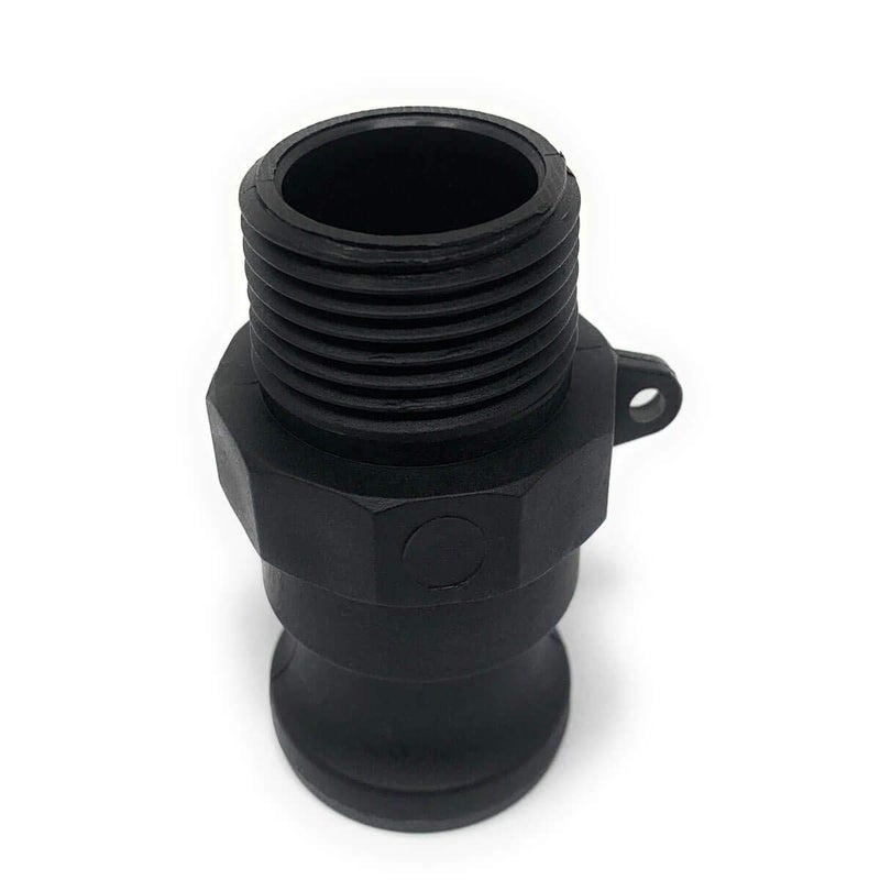 Gloxco Polypropylene Type F Cam and Groove Fitting, 1" Male Camlock Adapter x 1" Male NPT (CAM-10-F-PP) - Image 3