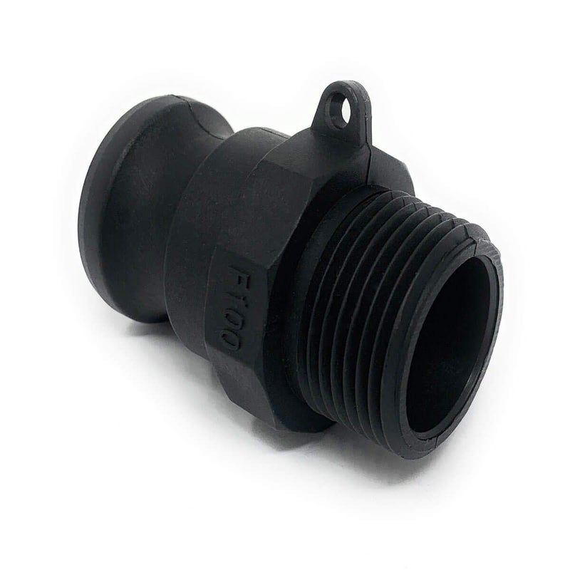Gloxco Polypropylene Type F Cam and Groove Fitting, 1" Male Camlock Adapter x 1" Male NPT (CAM-10-F-PP) - Image 4