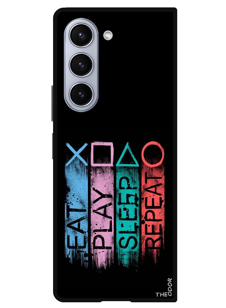 Theodor Protective Case Anti Scratch Shock Proof Bumper Cover For Samsung Galaxy Z Fold 6 Eat Pla - Image 1