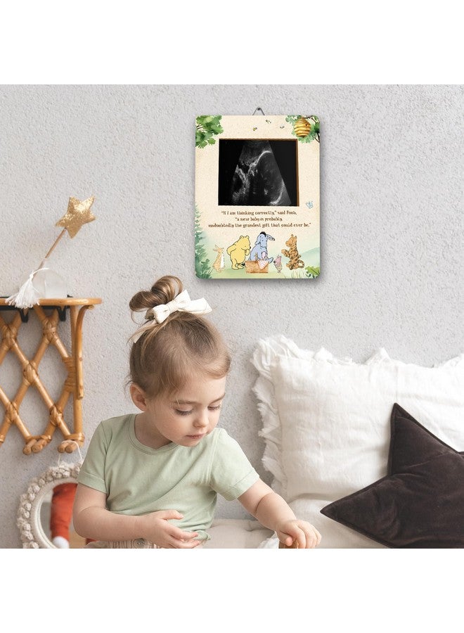 ALodr Winnie Pregnancy Milestone Keepsake & Ultrasound Picture Frame - Baby Shower Sign & Decor - Gifts for Gender Reveal - Image 4