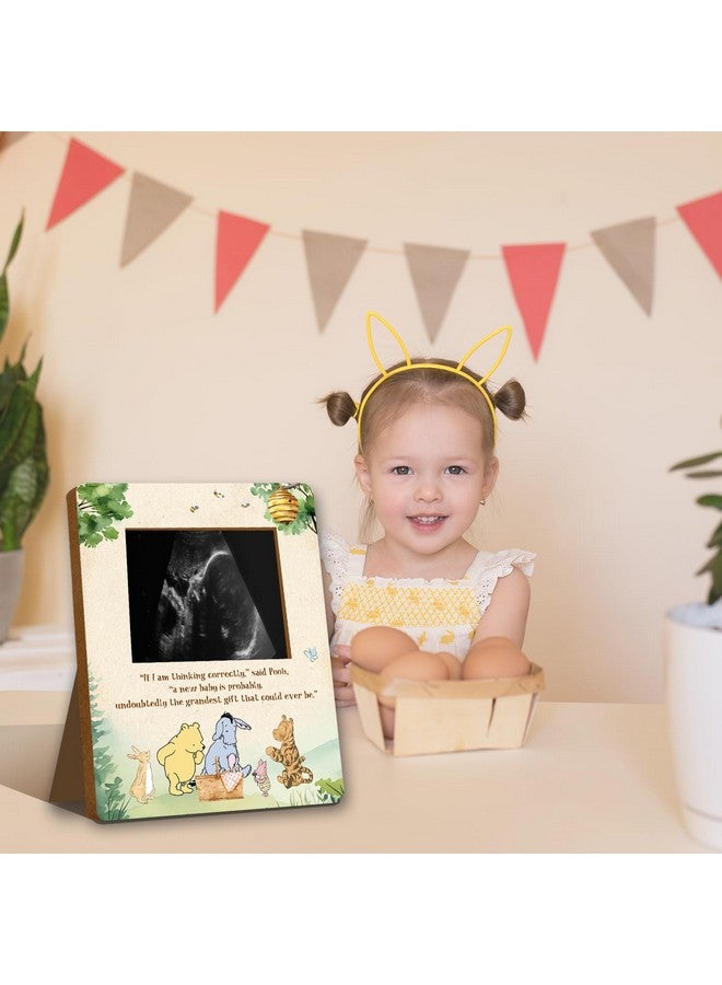 ALodr Winnie Pregnancy Milestone Keepsake & Ultrasound Picture Frame - Baby Shower Sign & Decor - Gifts for Gender Reveal - Image 5