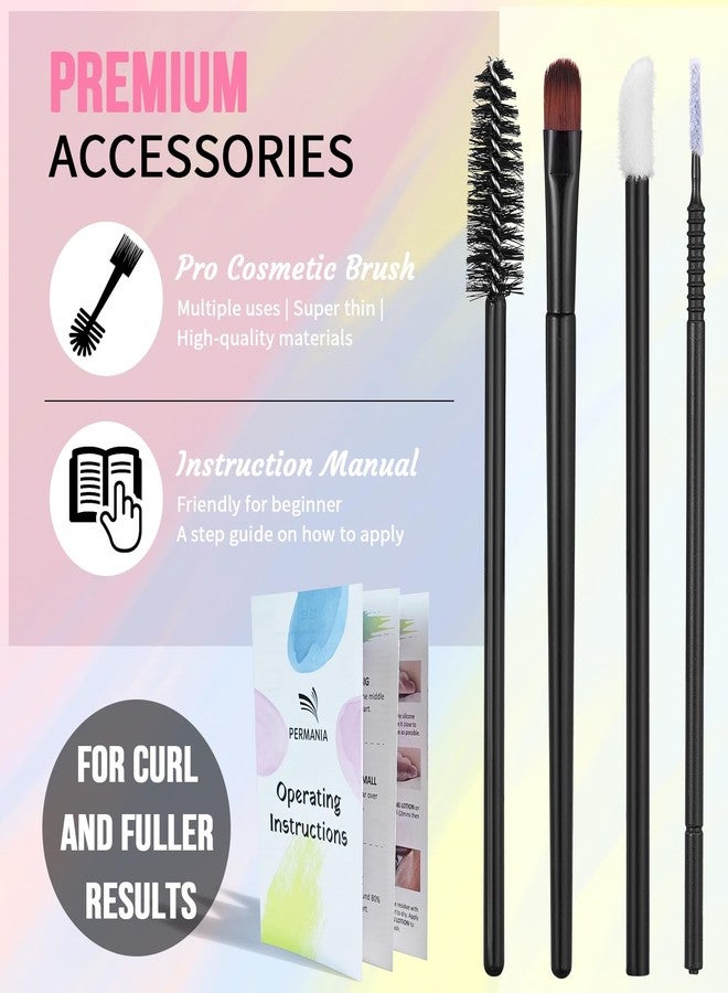 PERMANIA مجموعة رفع الرموش الكورية من PERMANIA، تصميم أنبوب سهل التطبيق لمجموعة تثبيت الحواجب للحصول على نتائج طبيعية، رفع وتجعيد فوري مع تعليمات مفصلة - Image 4