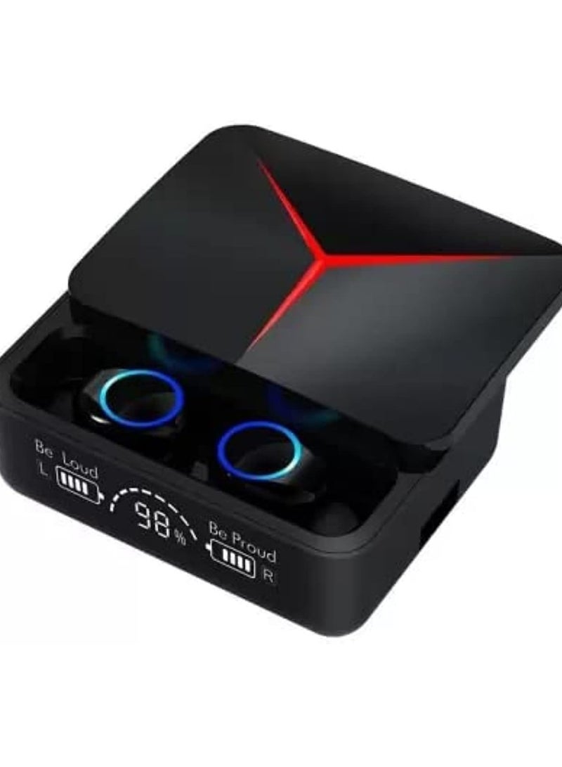 M90 PRO Bluetooth Headset with ENC, Noise Cancellation, and Clear Stereo Sound – Black - Image 1