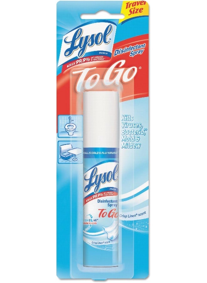 Lysol To Go Disinfectant Spray, Crisp Linen, Travel Size - 1 oz (Pack of 4) - Image 1