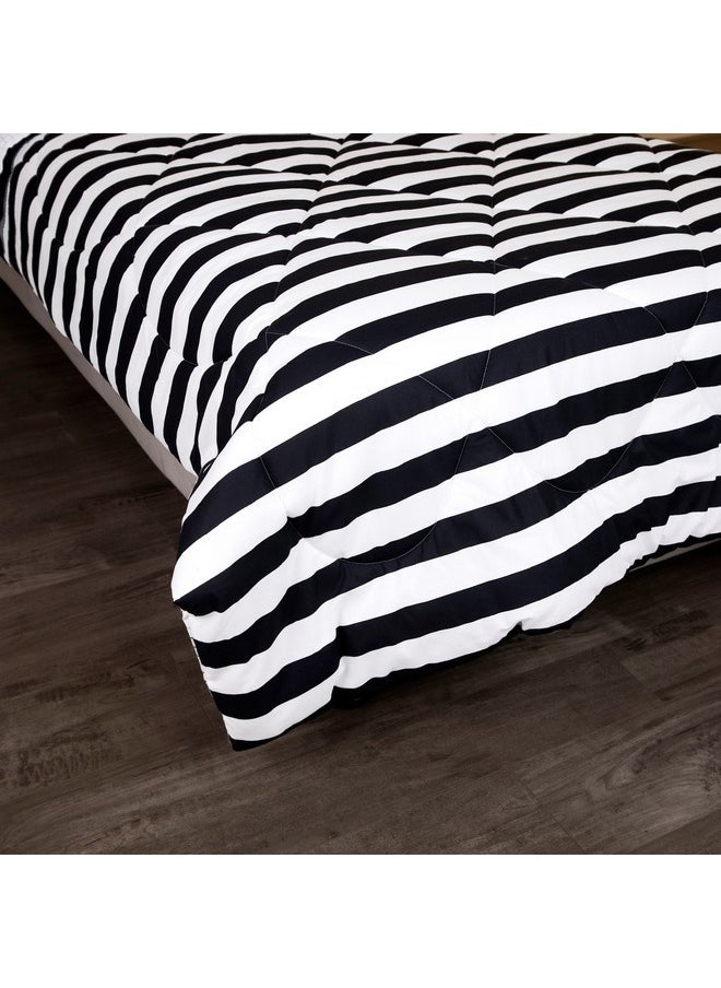 Home Box Malta 2-Pieces Stripe Printed Cotton Twin Comforter Set 220 x 160 cm  - Image 1