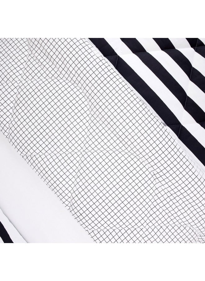 Home Box Malta 2-Pieces Stripe Printed Cotton Twin Comforter Set 220 x 160 cm  - Image 3