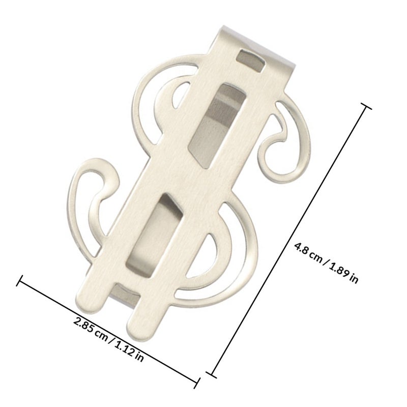 Thin Money Clip, Compact Stainless Steel Cash Holder for Everyday Use - Image 2