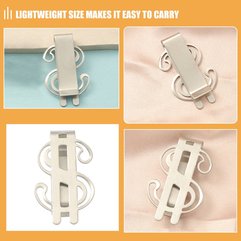 Thin Money Clip, Compact Stainless Steel Cash Holder for Everyday Use - Image 3