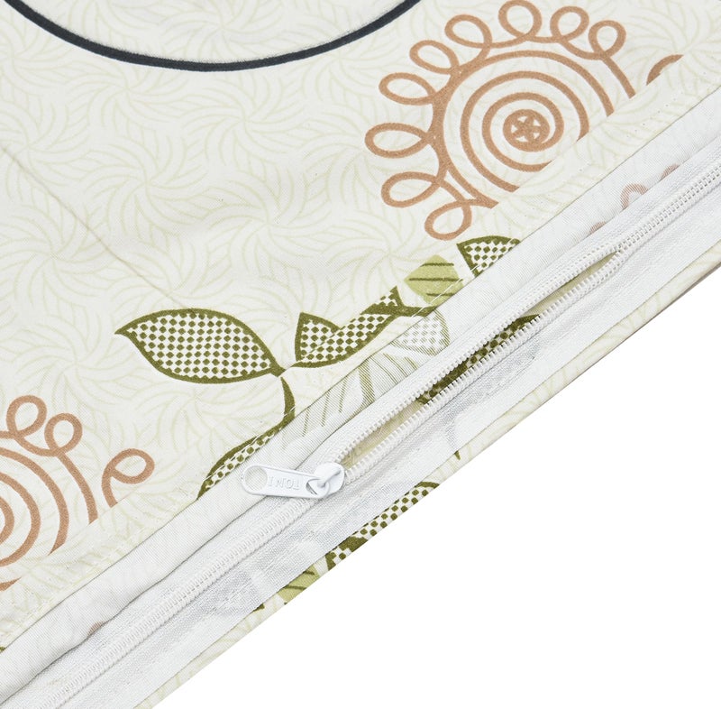 RRC Super Soft Microfiber Cotton Double Duvet/Comforter/Rajai/Blanket/Quilt Cover King Size 90X100 Inches with Zipper and Four Corner Ties - Image 5