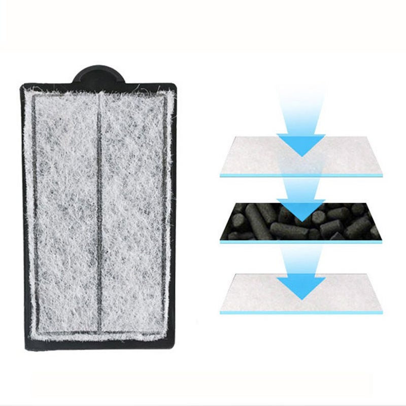 JackSuper 4pcs Aquarium Waterfall Reptiles Turtle Filter Cartridges Replacement Waterfall Filter only Ultra-Activated Carbon with Whisper Technology (4pcs Filter Cartridges) - Image 3