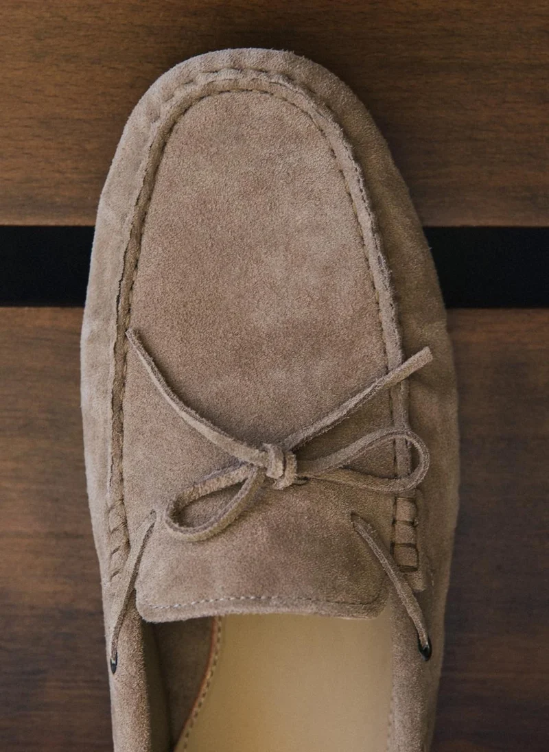 Mango Man  Driver shoe with laces for Men | Best Price UAE