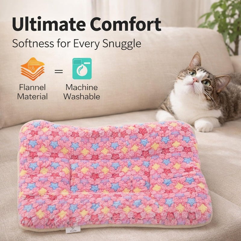 Flannel Dog Blanket Soft and Warm Pet Cushion XL 100 X 75cm – All Season Comfort, Machine Washable, Protects Furniture for Large Dogs and Cats (L Size 70 * 55CM) - Image 3