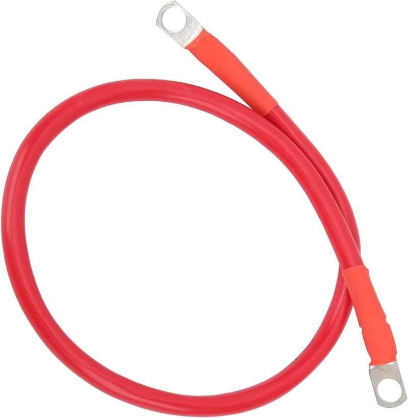 4AWG 25mm² 150A Ground Wire, High Toughness Earth Cable with Tinned Copper Conductor, 23.6in Battery Grounding Cord for Inverter Fuse Holder and Dual Battery Connection (A(red)) - Image 5