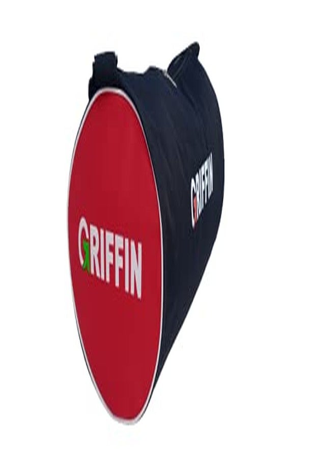 غريفين حقيبة رياضية رجالية من جريفين، حقيبة رياضية لحمل معدات الصالة الرياضية، ملحق للياقة البدنية، لون أحمر - Image 3