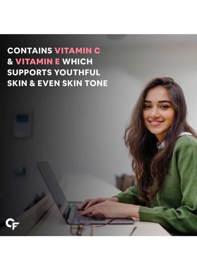 CARBAMIDE FORTE Hydrolyzed Marine Collagen Peptides 3000mg with Biotin & Hyaluronic Acid - Collagen Type 1 Powder - 90 Tablets  - Image 5