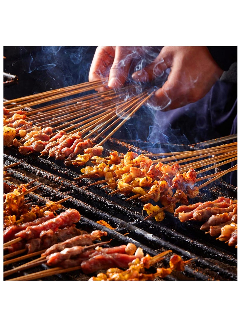 100 PCS Bamboo Skewers Sticks Natural Wooden Food Grade Sticks Barbeque, Grilling, Appetisers, Food Picks, Cocktail