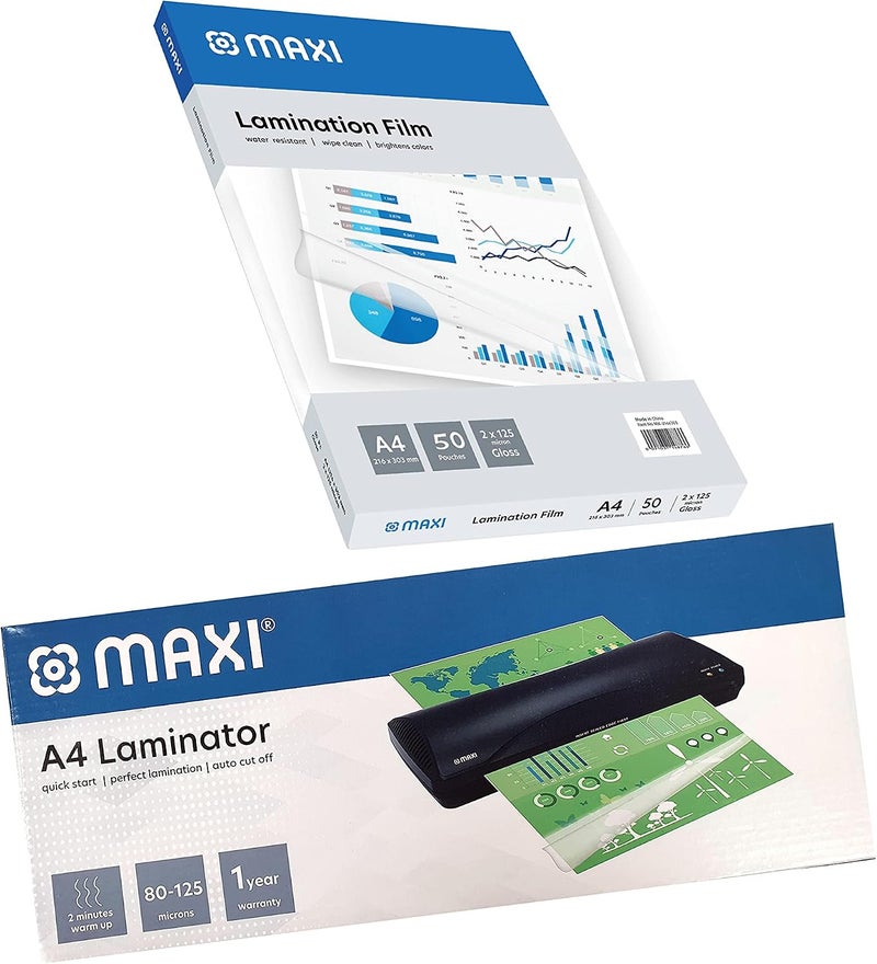 A4 LAMINATOR + LAMINATION POUCH 125MIC 50PC, MX LM283+MX LPA450 - Image 4