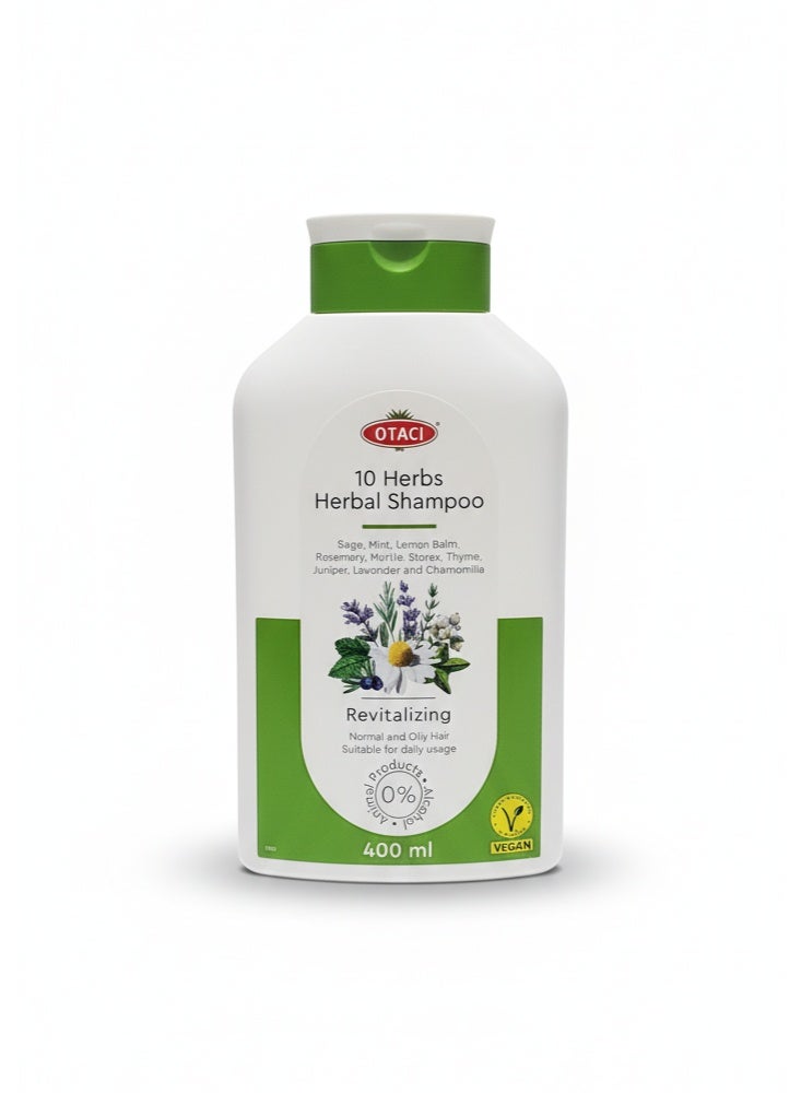 أوتاسي شامبو بالأعشاب لتنشيط الشعر الدهني والعادي 400مل