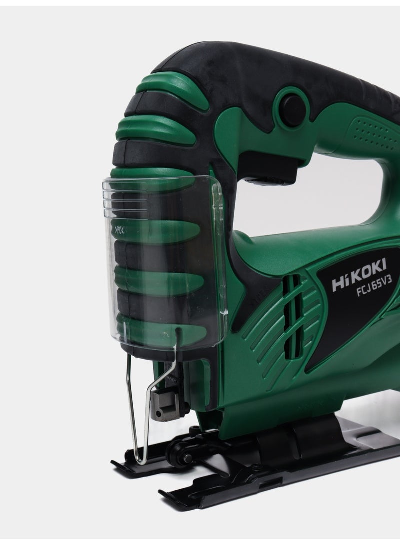 Hikoki منشار HiKOKI FCJ65V3E6Z، عمق قطع 65 مم، محرك 400 واط، سرعة متغيرة، خفيف الوزن 1.5 كجم – أداة كهربائية مدمجة ومتعددة الاستخدامات - Image 4