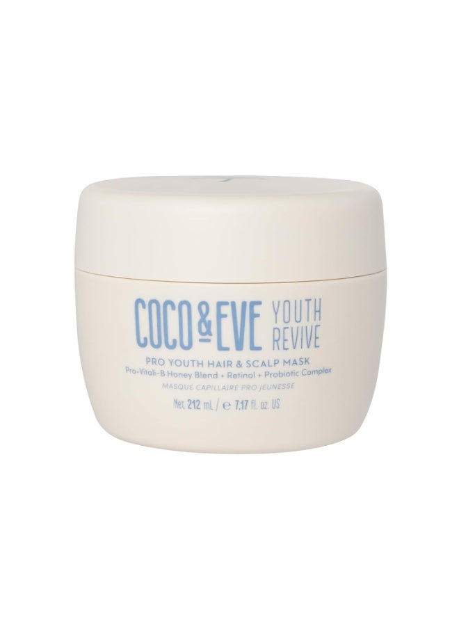 COCO & EVE Coco & Eve Pro Youth Hair & Scalp Mask. Anti-aging, strength, shine, volume. Regulate dandruff. With honey, retinol for youthful hydrated hair. - Image 1