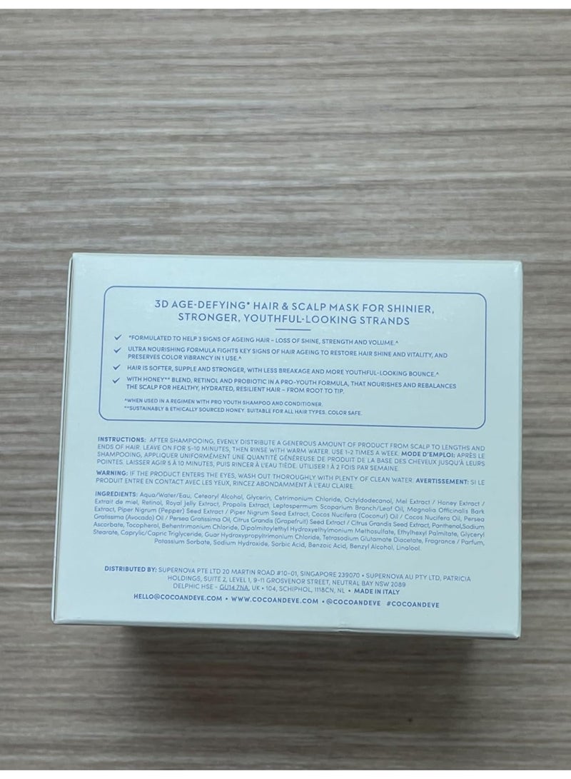 COCO & EVE Coco & Eve Pro Youth Hair & Scalp Mask. Anti-aging, strength, shine, volume. Regulate dandruff. With honey, retinol for youthful hydrated hair. - Image 5