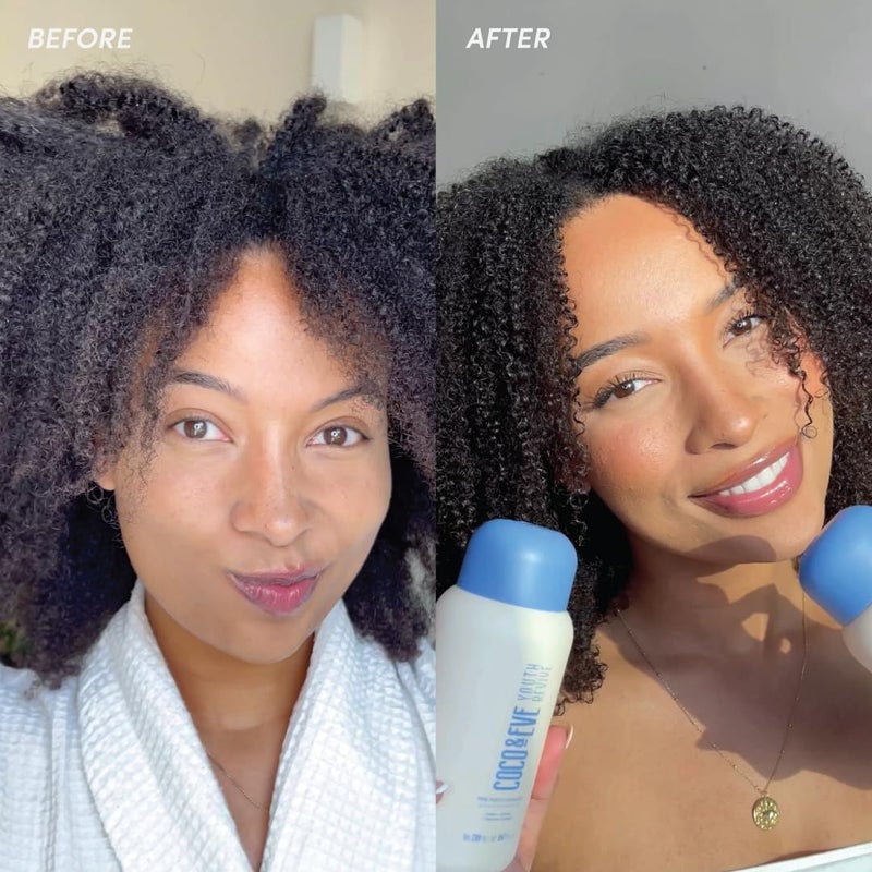 Coco & Eve Pro Youth Hair & Scalp Mask. Anti-aging, strength, shine, volume. Regulate dandruff. With honey, retinol for youthful hydrated hair. - Image 4