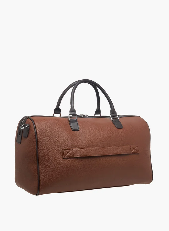 دوتشيني حقيبة دافل صلبة بسحاب وحزام قابل للفصل