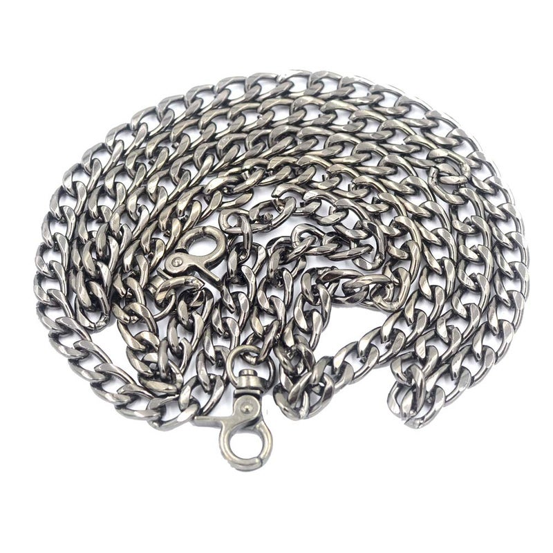 DGOL DGOL 47 inch Bags Metal Replacement Chain Shinning Cross Body Strap Handle Shoulder for Handbag Gunmetal - Image 2